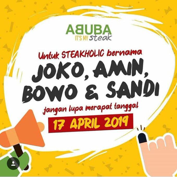 Kumpulan Promo Diskon Pemilu 2019, Makanya Jangan Golput!
