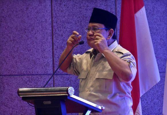 Prabowo Sindir Tercoblosnya Surat Suara di Malaysia