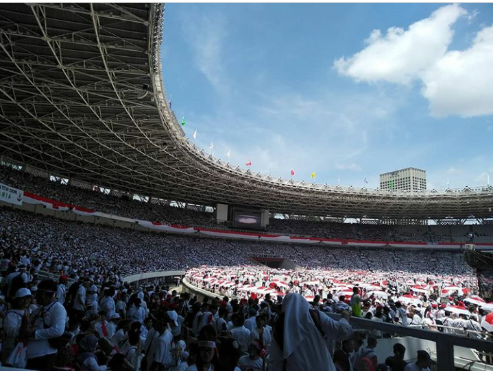 Pendukung Jokowi-Ma'ruf Mulai Padati GBK