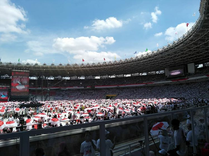 Pendukung Jokowi-Ma'ruf Mulai Padati GBK