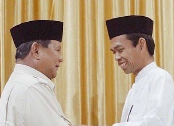 Bagaimana Jika Ustad Abdul Somad Positif Dukung Prabowo Menjadi Presiden?