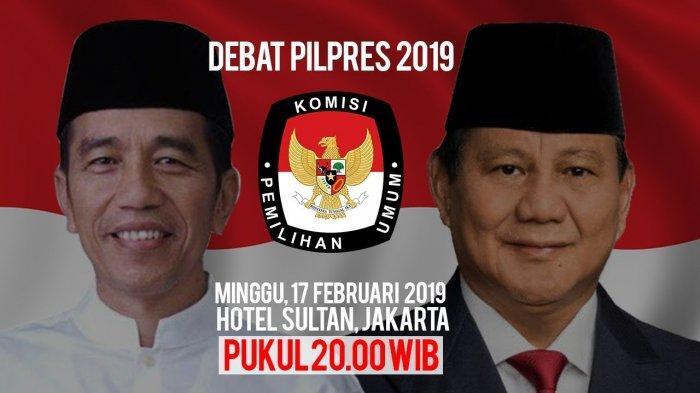 Jelang Debat Capres dan Cawapres Ke Lima Sabtu (13/4/2019) Malam Ini .