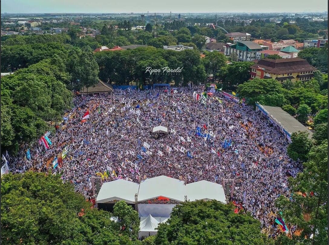 Ribuan Massa Padati Kampanye Prabowo-Sandiaga Uno di Tangerang