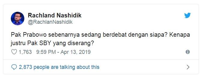 Wasekjen Demokrat : Prabowo Debat Sama Siapa, Kenapa SBY Diserang