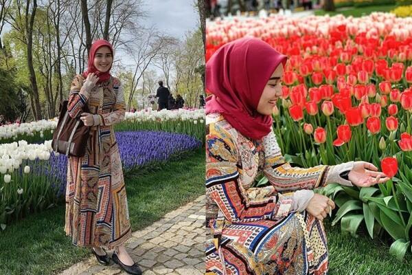 10 Potret Liburan Ayu Ting Ting di Turki, Anggun dengan Hijab!