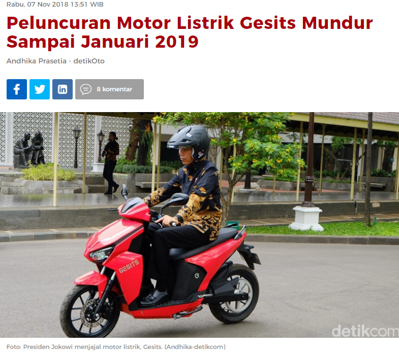 Tanpa Suara dan Panas Knalpot, Skuter Listrik Ini Bisa Ngebut Hingga 60 Km/Jam