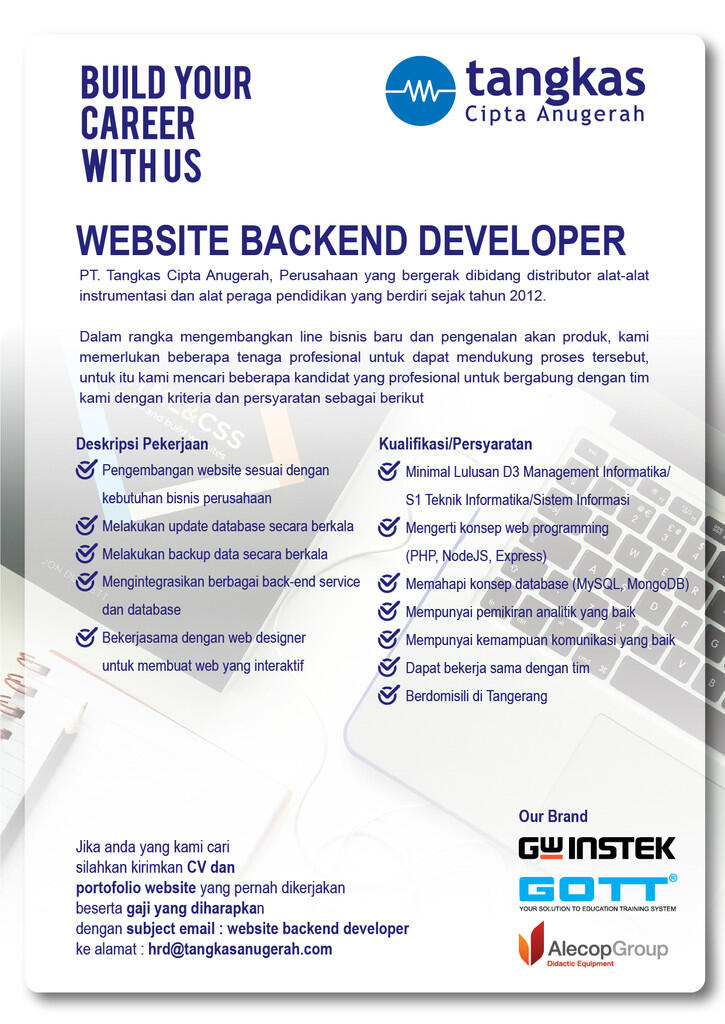 Website Backend Developer