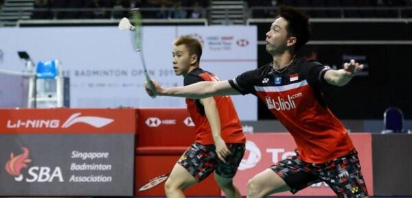 4 Fakta Babak Semifinal Singapore Open 2019, Marcus/Kevin Terhenti!