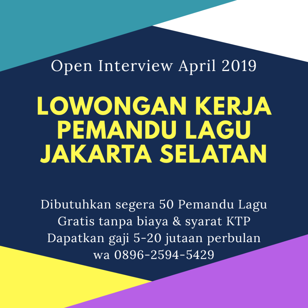 Lowongan Kerja Karaoke Safety Job Di Jakarta Selatan