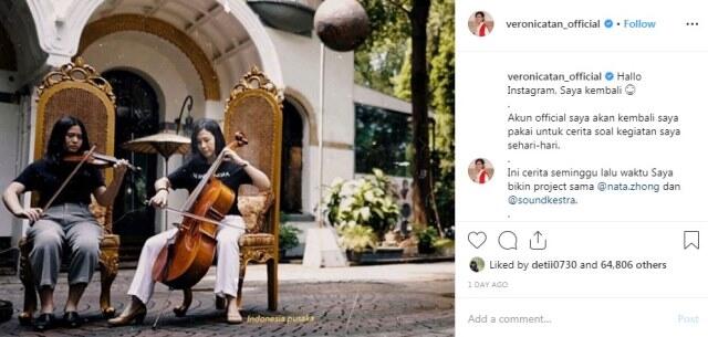 Pasca 2 Tahun ‘Menghilang’, Postingan Veronica Tan Kejutkan Netizen