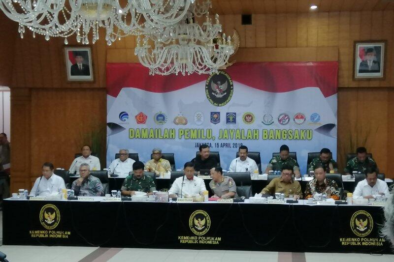 Menko Polhukam Gelar Rakor Kesiapan Pengamanan Pemilu 2019