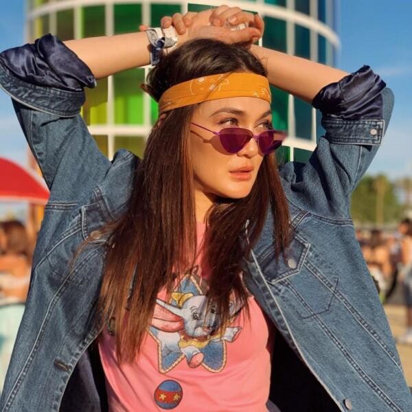 10 Gaya Hipster Luna Maya Hadiri Coachella, Seru Bareng Sahabat!