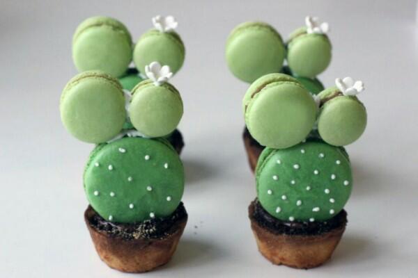5 Kreasi Unik Kue Macaron Berbentuk Kaktus, Si Manis yang Renyah!