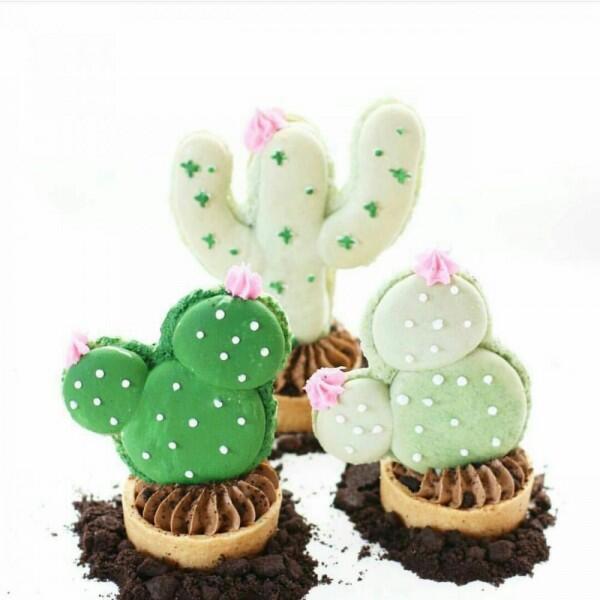 5 Kreasi Unik Kue Macaron Berbentuk Kaktus, Si Manis yang Renyah!