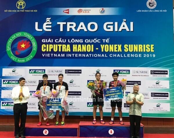 Indonesia Bawa Pulang 3 Gelar dari Vietnam IC 2019