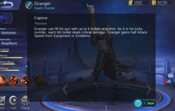 Kenalan Yuk Sama Granger, Hero Marksman Terbaru di Mobile Legends