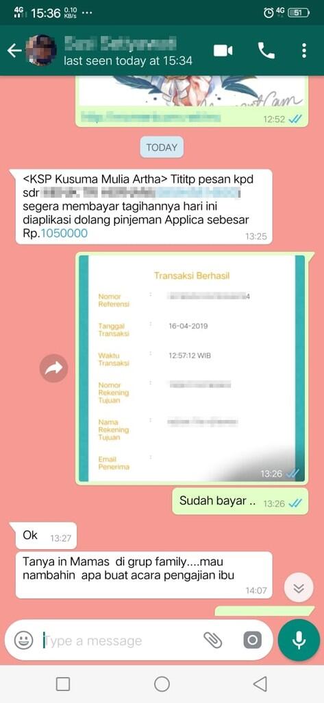 Hati-hati pinjaman online KSP KUSUMA MULIA ARTHA !