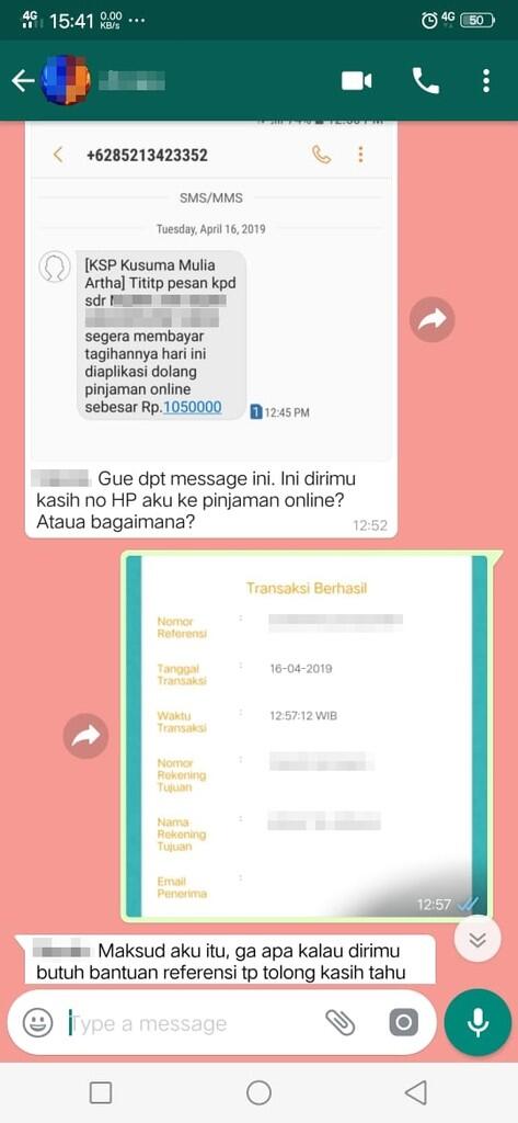 Hati-hati pinjaman online KSP KUSUMA MULIA ARTHA !