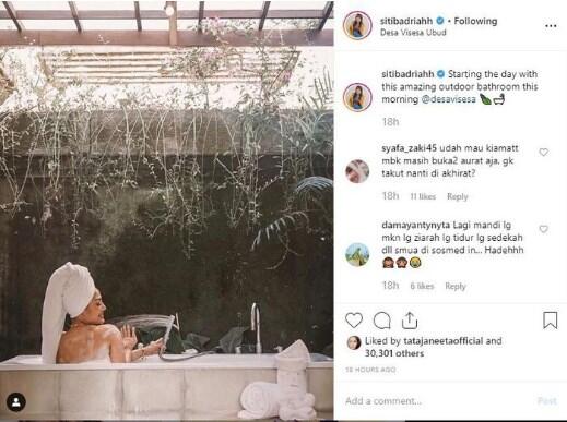 Posting Foto Mandi di Sosmed, Siti Badriah Panen Hujatan