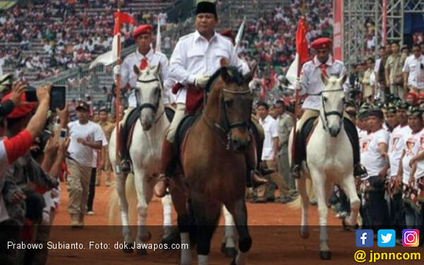 Prabowo Bakal Tunggangi Kuda Menuju TPS
