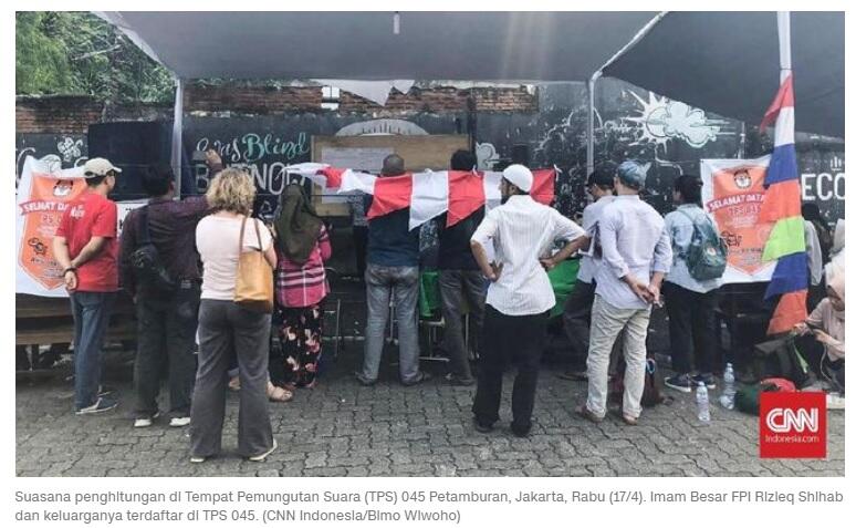 Jokowi Menang di Markas FPI dan Keluarga Rizieq Shihab