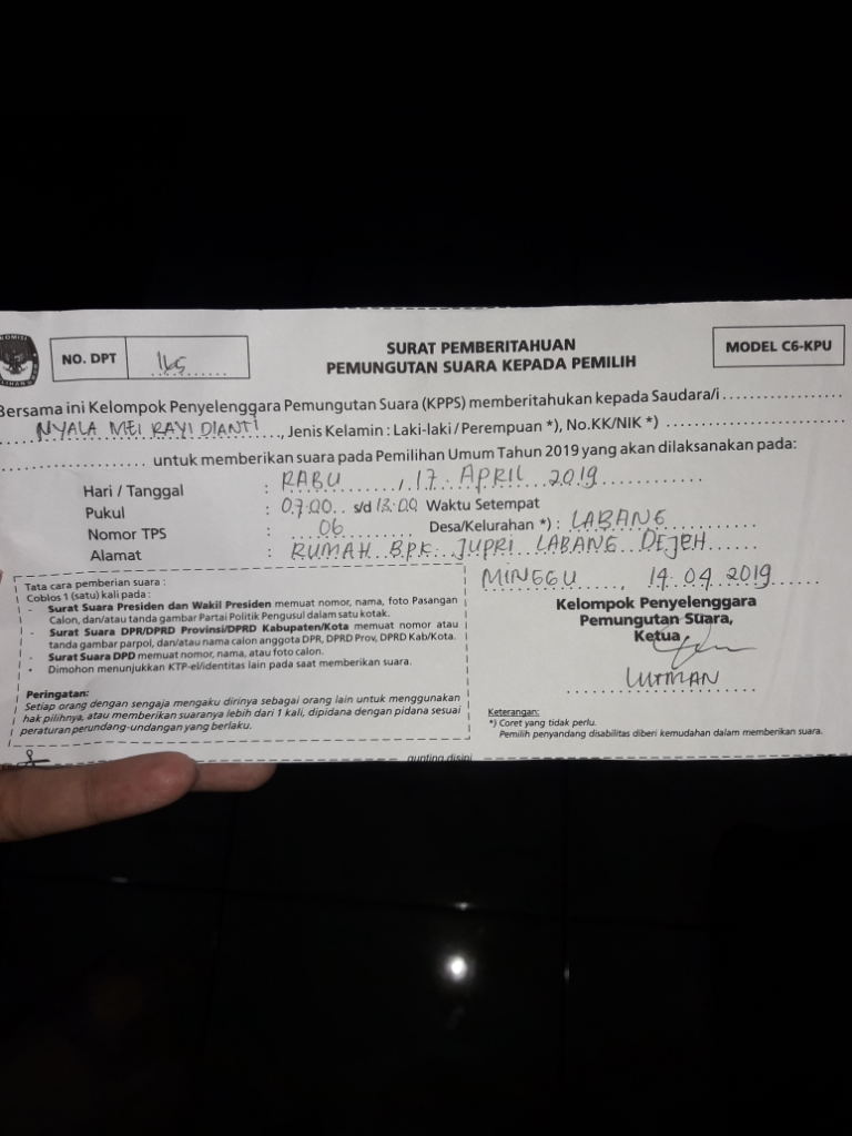 Coblos pilihanmu, celup jarimu, Semangatkan demokrasi dalam Pemilu!