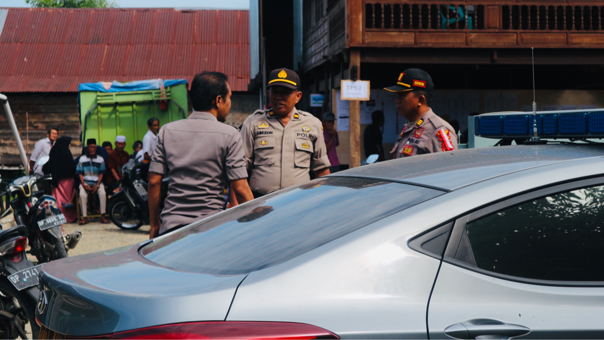 Hari H : Kapolsek Panca Rijang Patroli TPS ke TPS