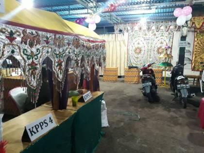 Unik, TPS di Gorontalo seperti Tenda Resepsi Pernikahan
