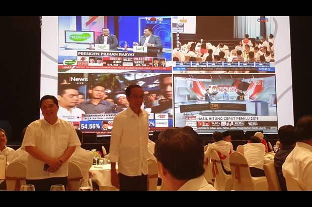 Unggul Versi Quick Count, Jokowi Ajak Pendukung Bersabar