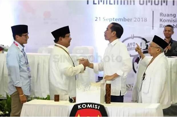 Jokowi Nyoblos di Gambir, Prabowo di Bojongkoneng Bogor
