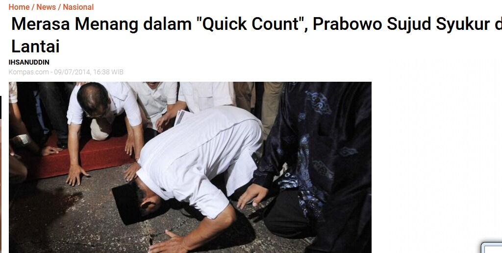 Exit Poll BPN: Prabowo-Sandiaga 55,4 Persen, Jokowi-Ma'ruf 42,8 Persen
