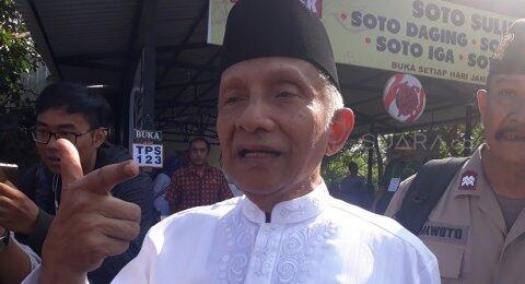 Jokowi - Ma'ruf Amin Menang Telak di TPS Amien Rais