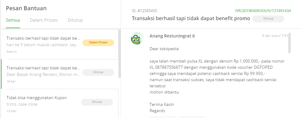 Ada apa dengan Tokopedia ?