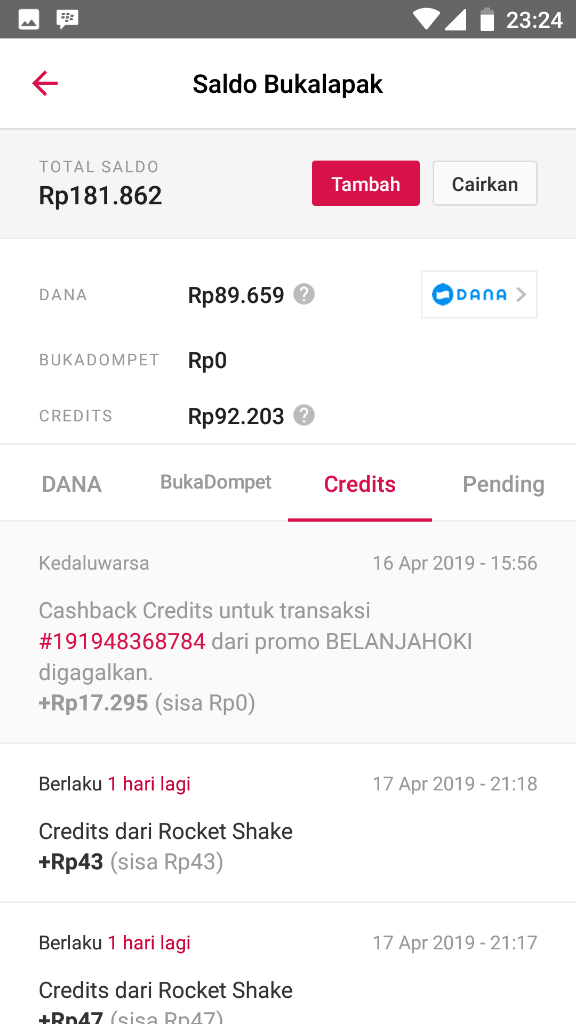 SISTEM BUKALAPAK YANG MENGECEWAKAN (Cashback Digagalkan Sepihak)