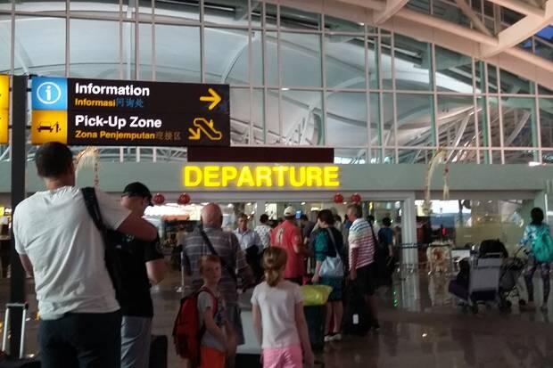 Terminal Domestik Bandara I Gusti Ngurah Rai Bali Terbakar