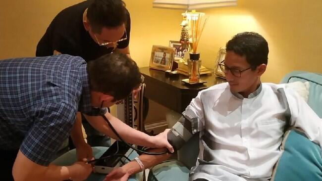 Sandiaga Diperiksa Dokter, Alami Gangguan Lambung-Radang Tenggorokan