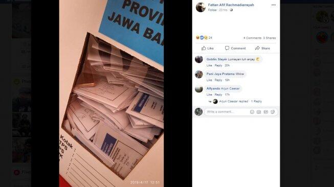 DUH! Foto Viral "PENAMPAKAN ANEH" Dalam Kotak Suara Ini Bikin Netizen Penasaran!