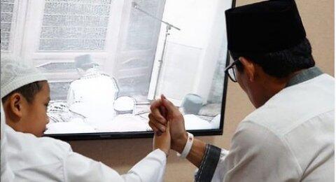 Prabowo Pesta Kemenangan, Sandiaga Habiskan Waktu Bareng Putra Bungsu