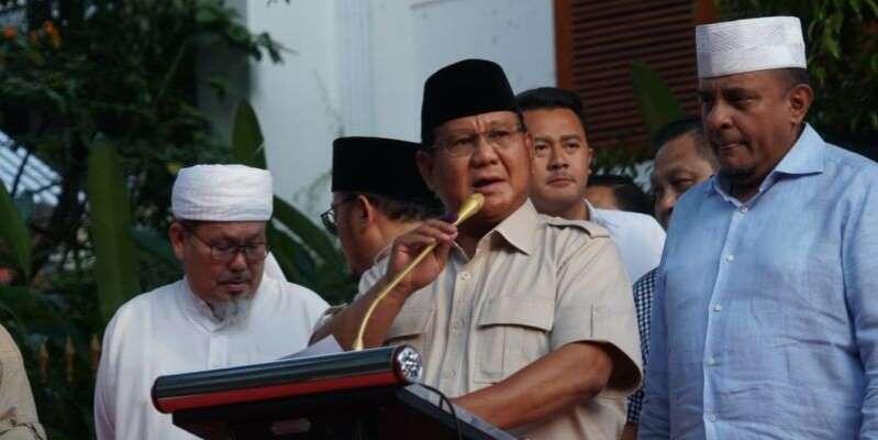 Kala Prabowo Deklarasikan Kemenangan 4 Kali