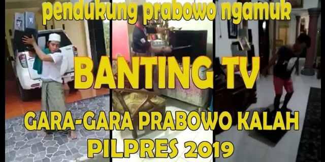 Tingkah Konyol Para Pendukung Capres No 2 Mendengar Hasil Quick Count