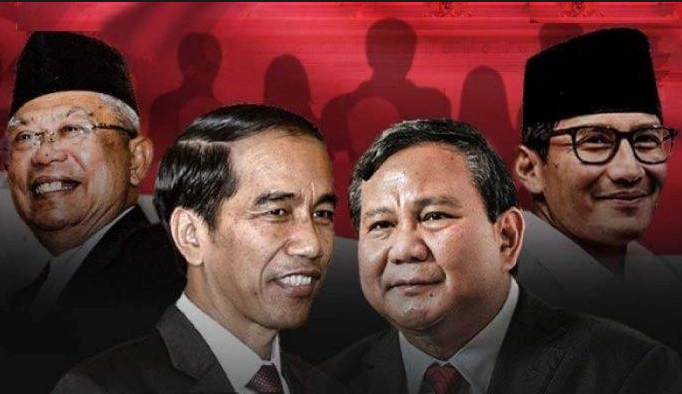 Real Count KPU Minggu Siang: Jokowi 53,97% - Prabowo 46,03%