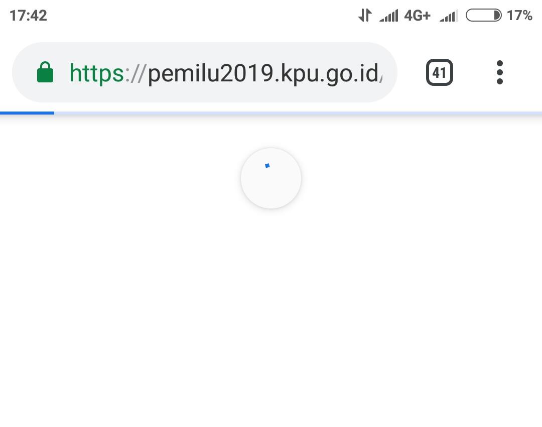 BREAKING NEWS Web Real Count KPU Down