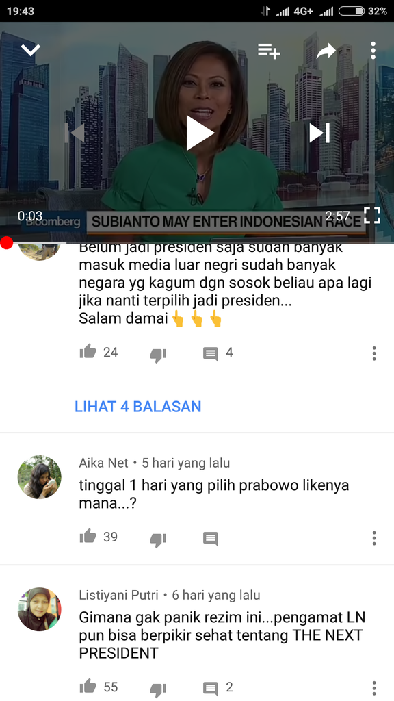 TV Luar negri sebut Prabowo presiden