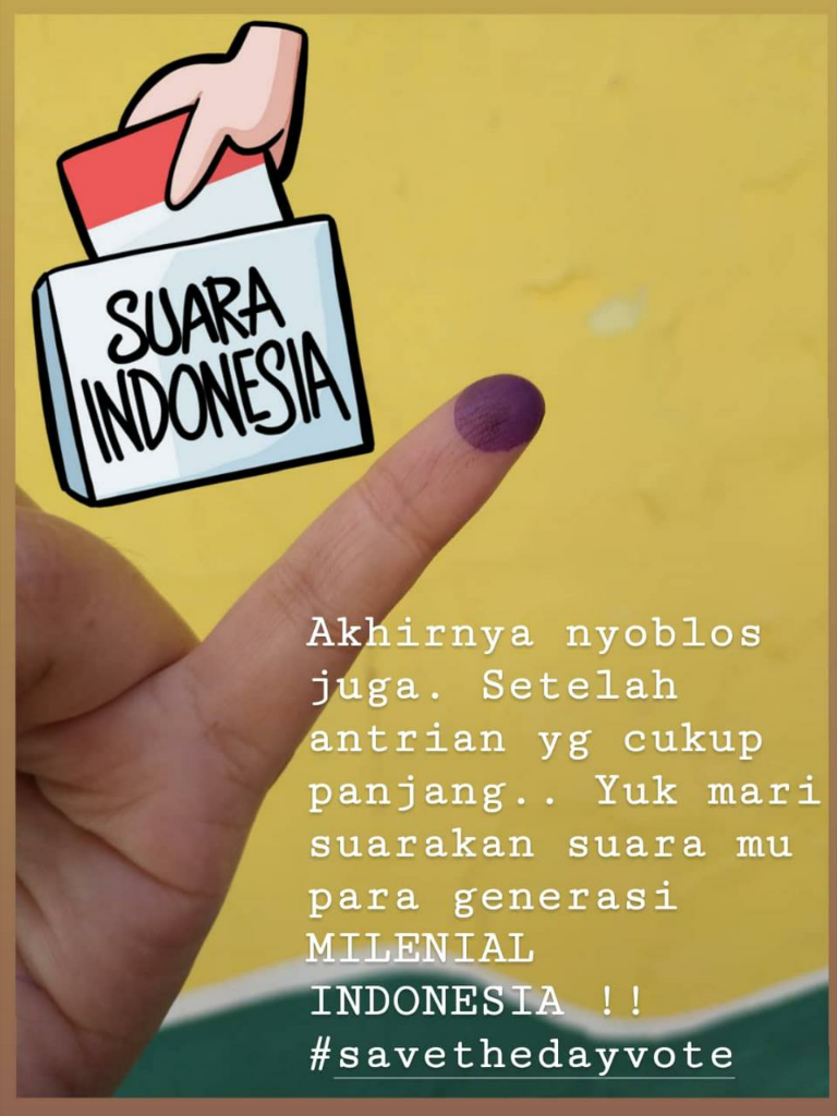 Meriahnya TPS di Tengah Pasar