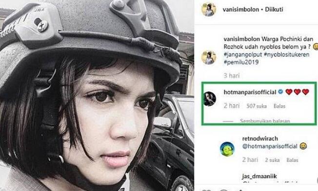 Begini Respon Bripda Vani Usai Dapat Pesan Cinta dari Hotman Paris