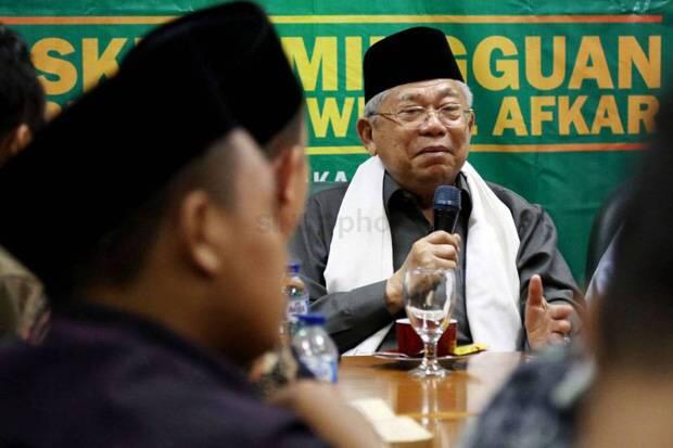 Tunggu Pengumuman Resmi KPU, Ma'ruf Amin Minta Jangan Dipanggil Wapres Dulu