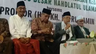 Kader NU Sapa 'Siap Wapres', Ma'ruf Amin: Tahan Dulu