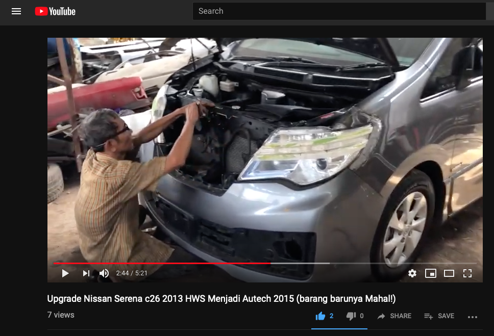 Merubah Nissan Serena C26 HWS 2013 menjadi Autech 2015 😁🙏