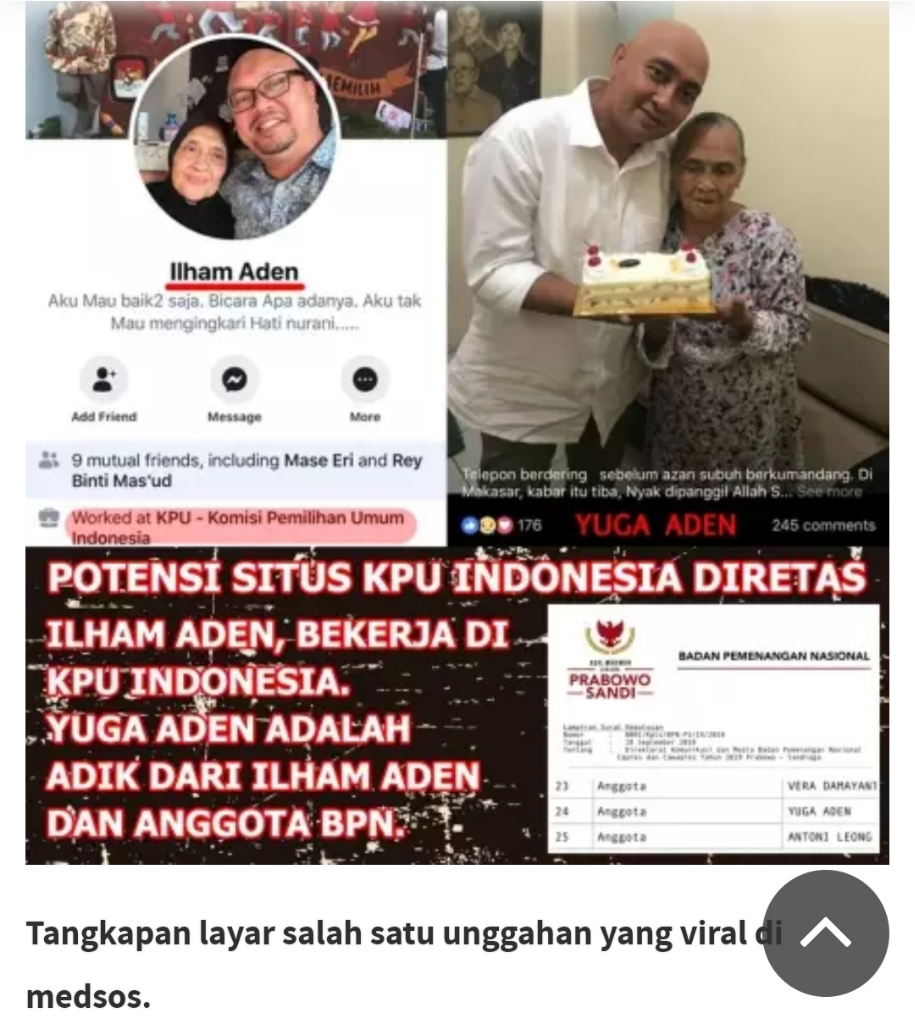 PilpresAkui Saudara Kandung Anggota BPN, Komisioner KPU: Gue Profesional!