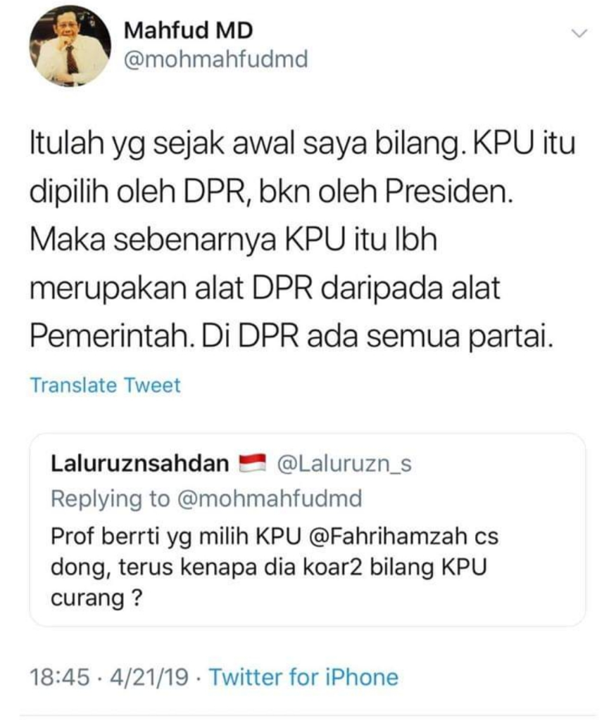 PilpresAkui Saudara Kandung Anggota BPN, Komisioner KPU: Gue Profesional!